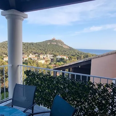 Agay Cap Esterel Le Hameau F2 Clim Plein Sud Dernier Etage Magnifique Vue Mer Saint-Raphaël Exterior foto